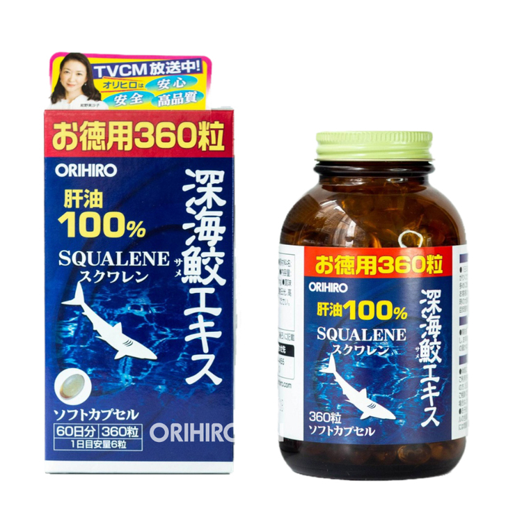 Thực phẩm chức năng hỗ trợ điều trị thoát vị đĩa đệm Squalene Orihiro Nhật Bản